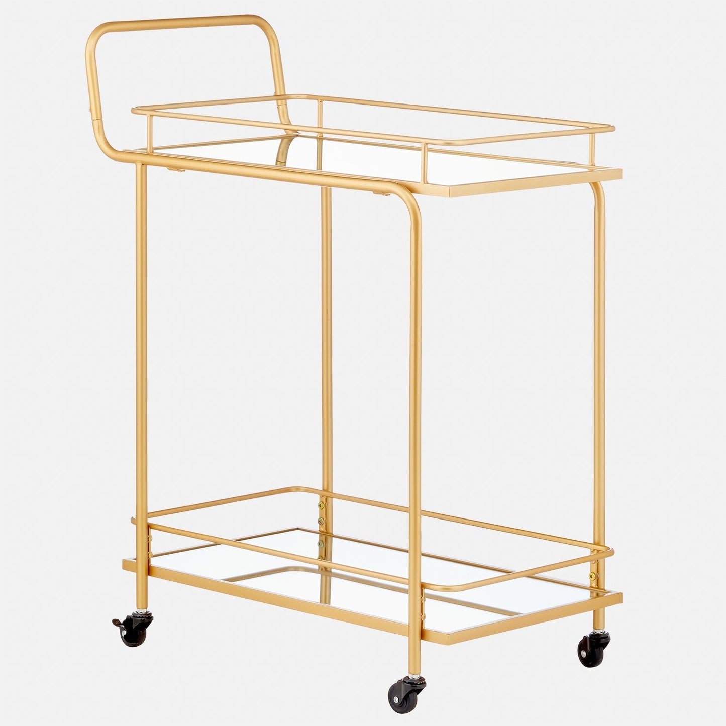 2-Tier Metal Bar Cart