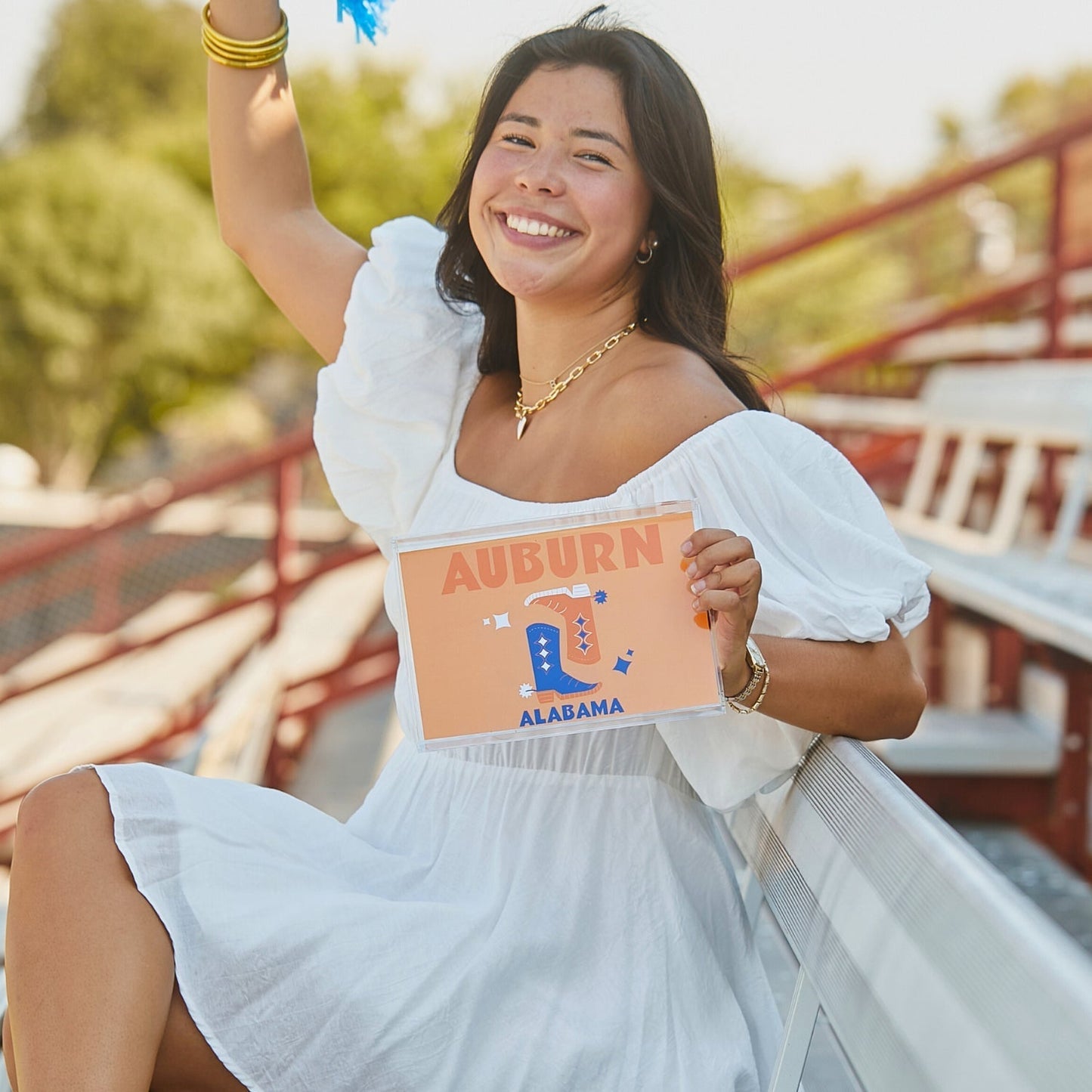 Auburn Kickoff College Town Small Acrylic Tray