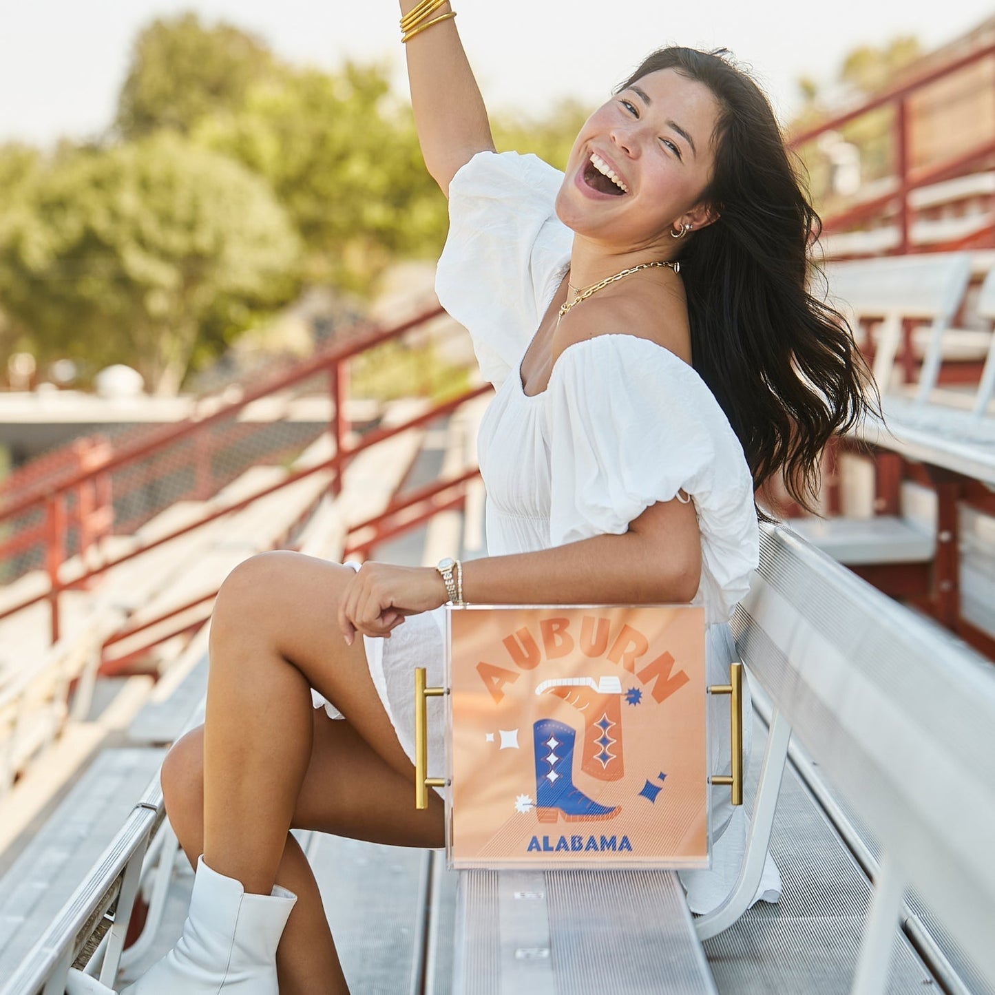 Auburn Kickoff College Town Large Acrylic Tray