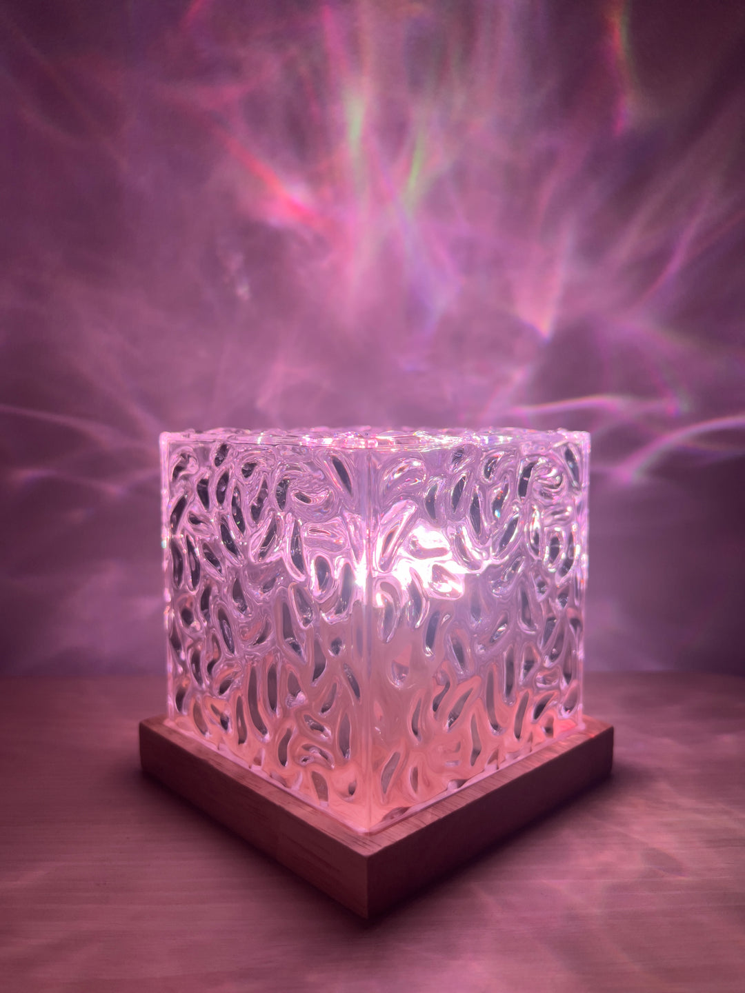 AuroraGlow Night Light Projector with Remote – 16 Ocean Wave Colors Lamp