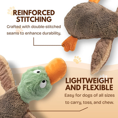 2025 Best Pet Supplies 2-in-1 Skin Stuffless Dog🐕 Squeaky Toy