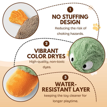 2025 Best Pet Supplies 2-in-1 Skin Stuffless Dog🐕 Squeaky Toy