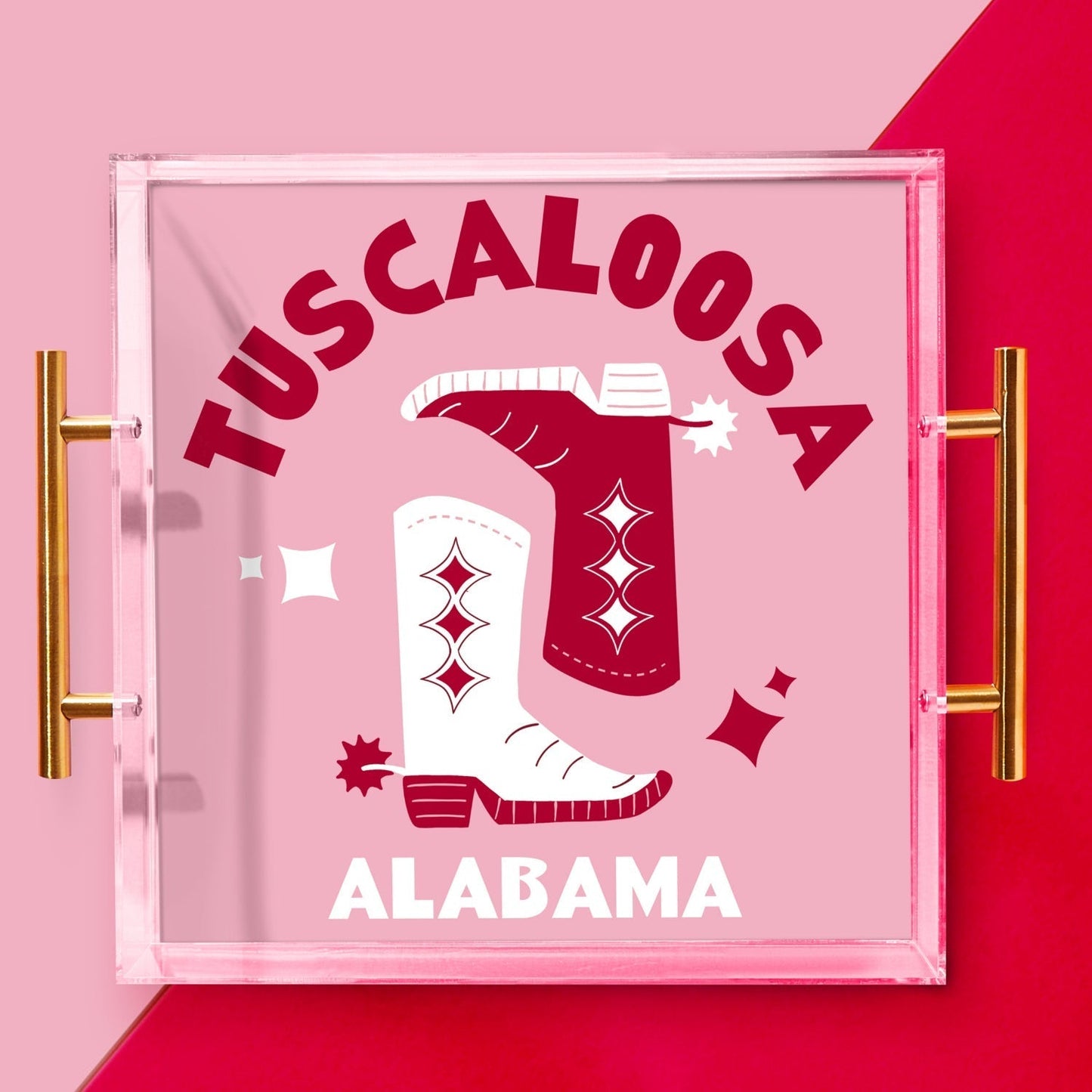 Alabama Kickoff College Town Large Acrylic Tray