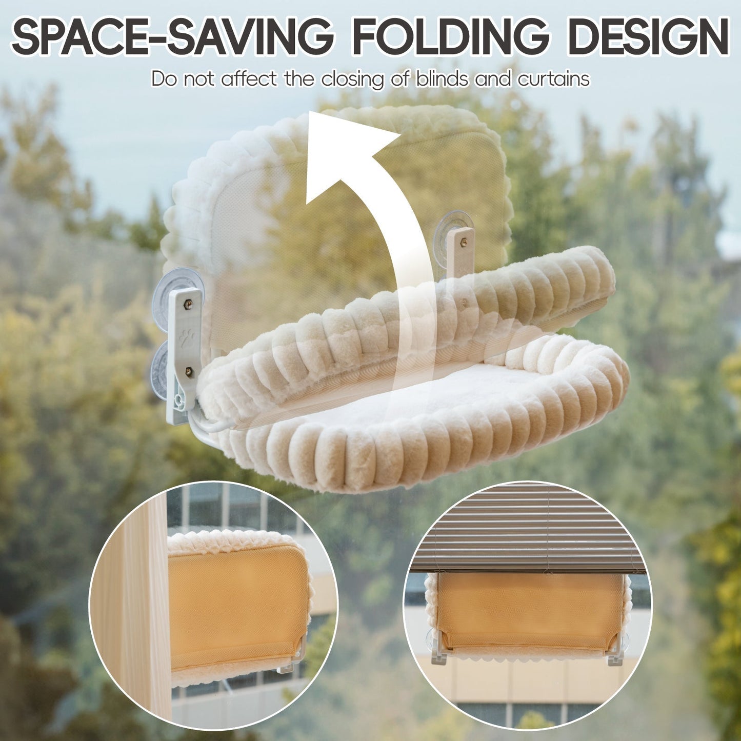 Aspen Foldable Cat Window Perch Pro