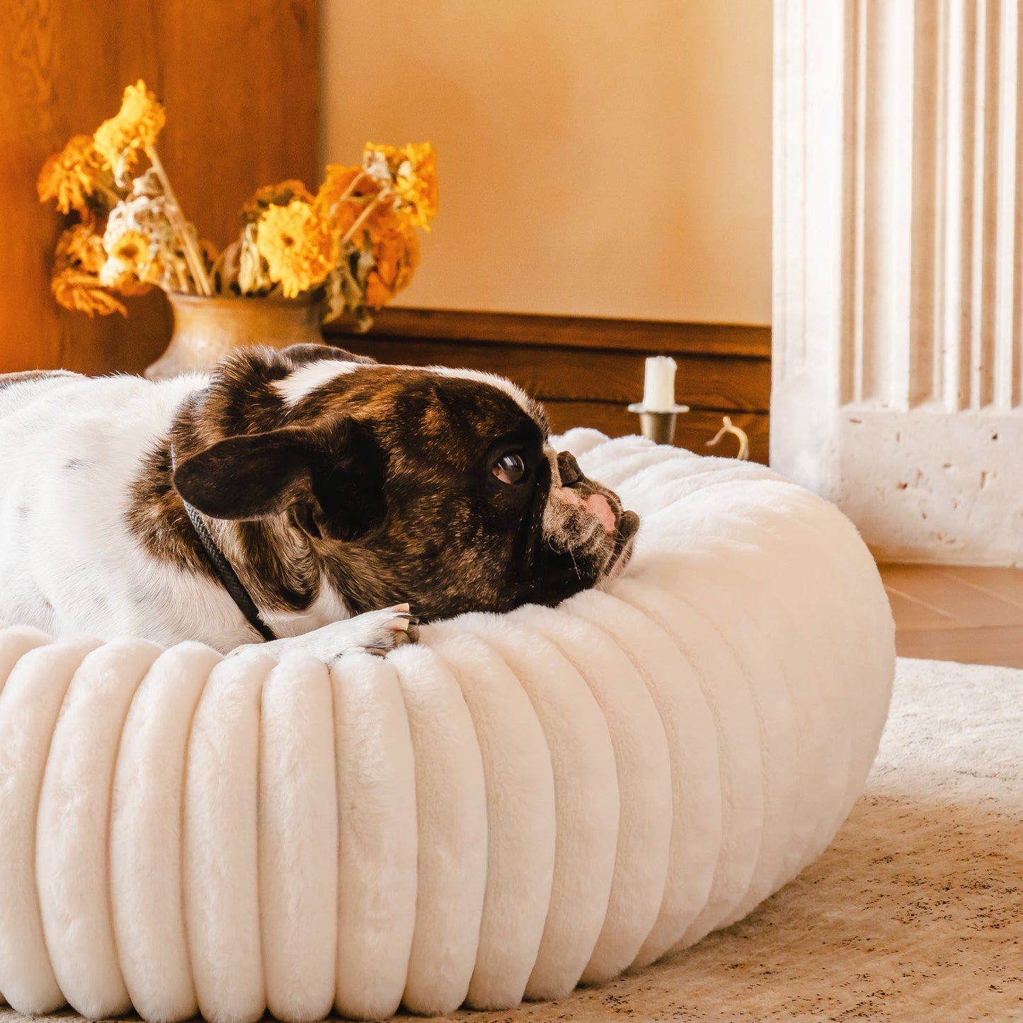 Aspen Fleece Cat & Dog Donut Bed